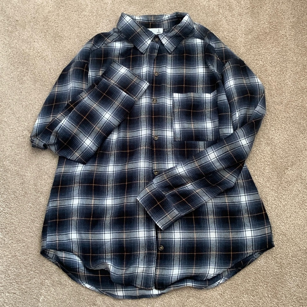 Hollister Flannel Plaid Button Down Shirt